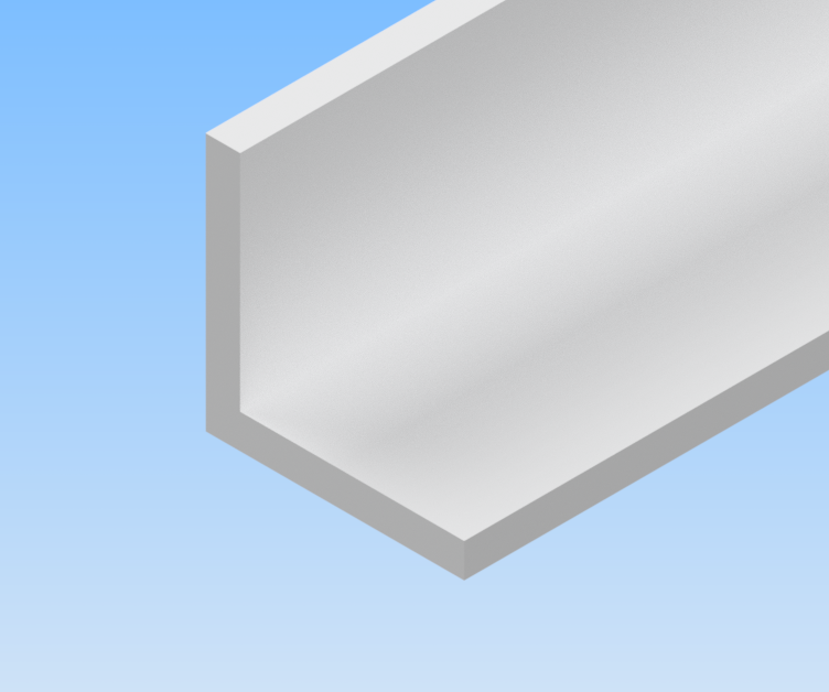 Aluminium-Winkelstangen gleichschenklig