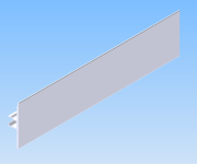 KriTec Beschriftungsprofil 8 40 E grau/transparent L=2.000mm