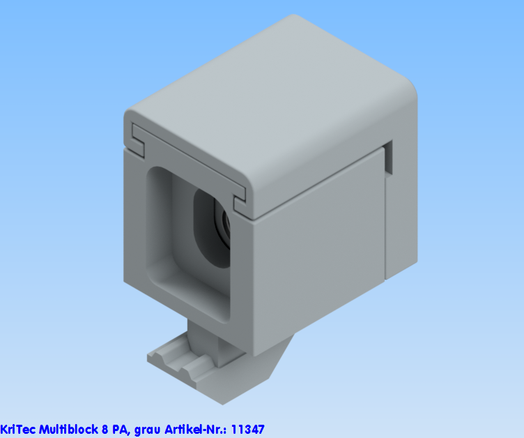 KriTec Multiblock 8 Raster 40 PA, grau