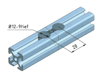 KriTec Universal-Stoßverbindungssatz 5Material: St / VA rostfrei