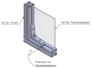 KriTec Winkel 10 80x80x25