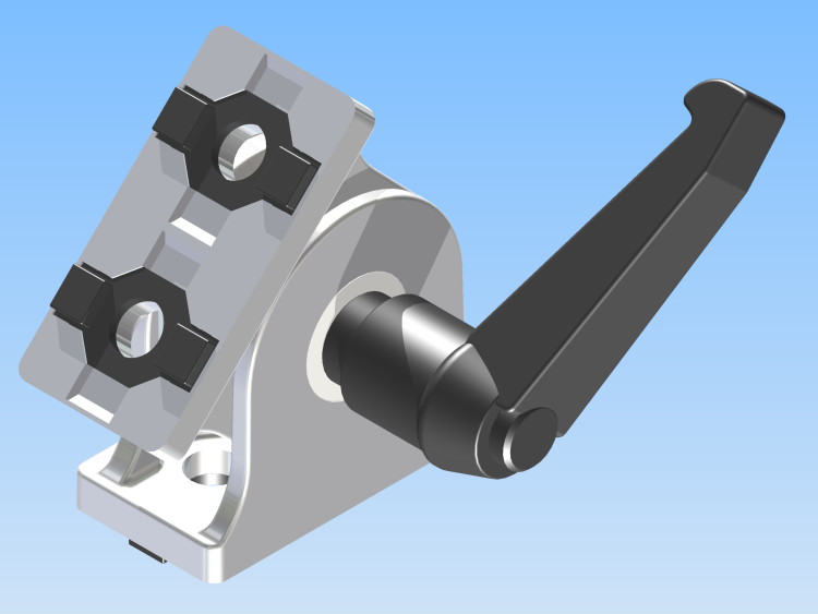 KriTec Gelenk 5 40x20 schwer mit Klemmhebel