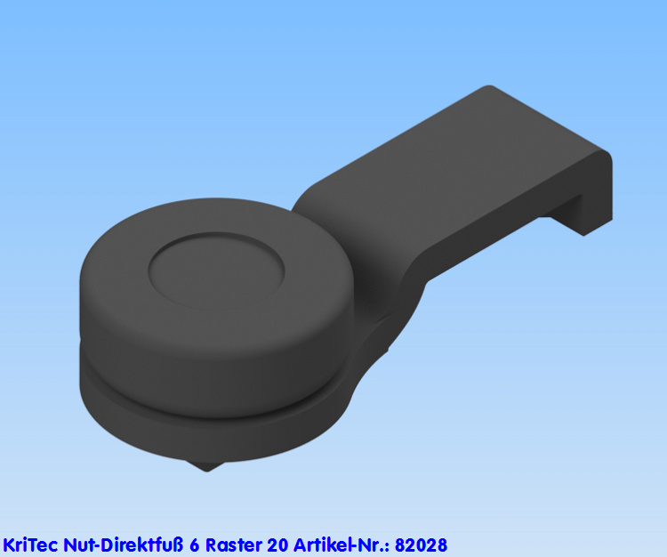 KriTec Nut-Direktfuß 6 Raster 20