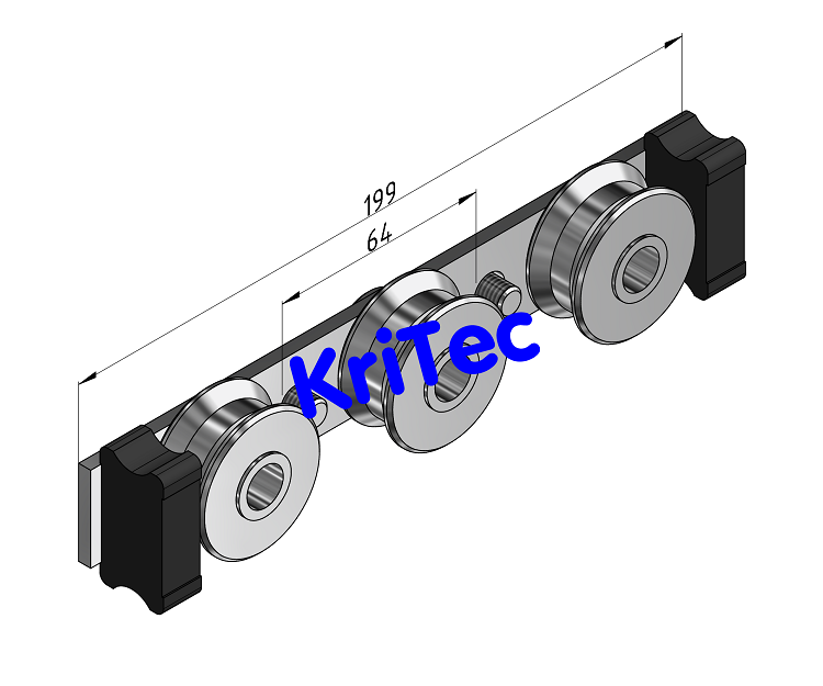 KriTec C-Schiene, Lagersatz 8 D14 3R