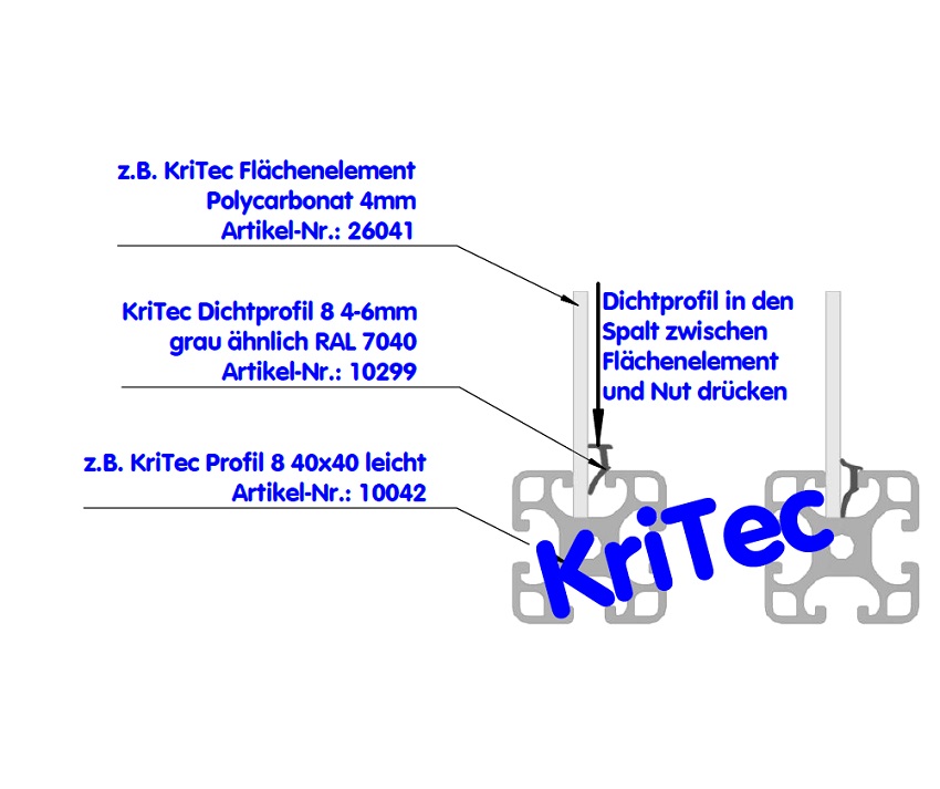 KriTec Polycarbonat PC, klar (Makrolon)