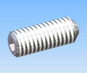 KriTec Gewindestifte ISO 4029 (DIN 916) verzinkt mit Innensechskant und Ringschneide