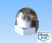 KriTec Hutmuttern DIN 1587 VA rostfrei