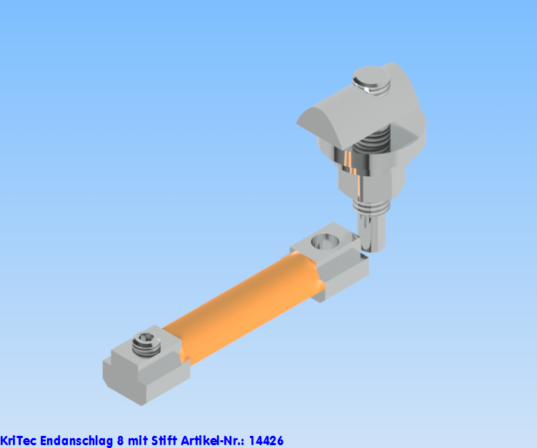 KriTec Endanschlag 8 mit Stift
