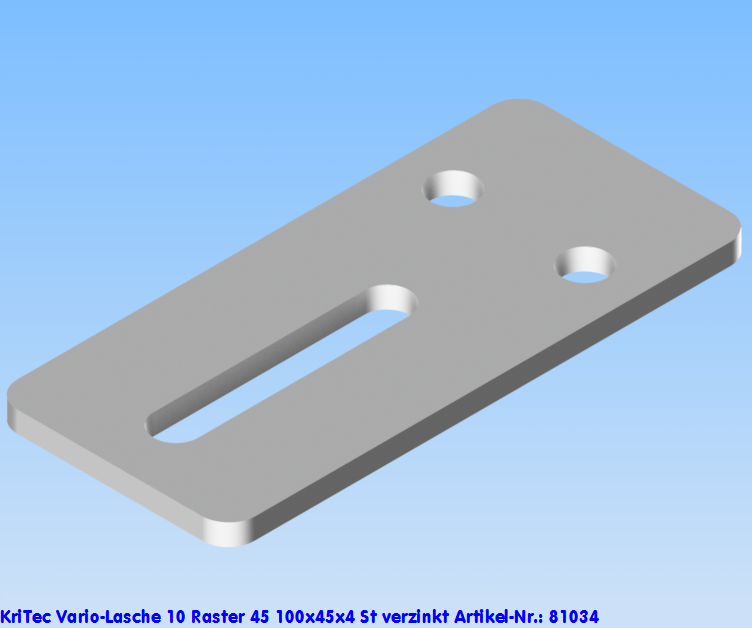KriTec Vario-Lasche 10 Raster 45 100x45x4 St verzinkt