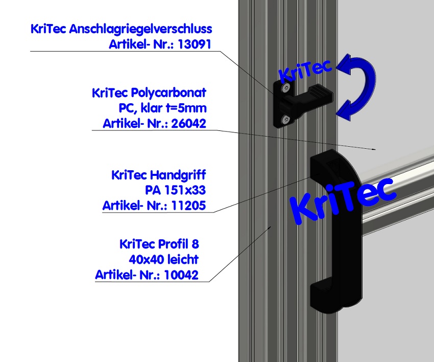 KriTec Anschlagriegelverschluss