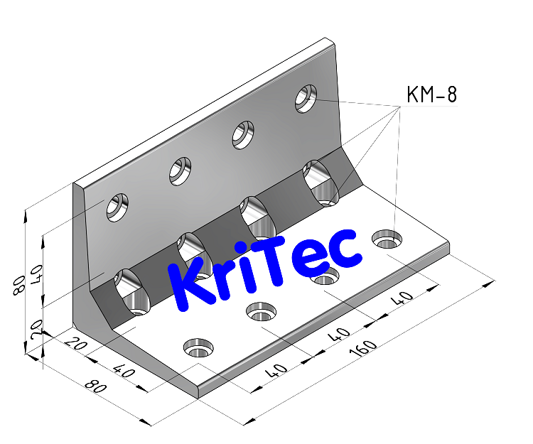 KriTec Winkel 8 80x80x160