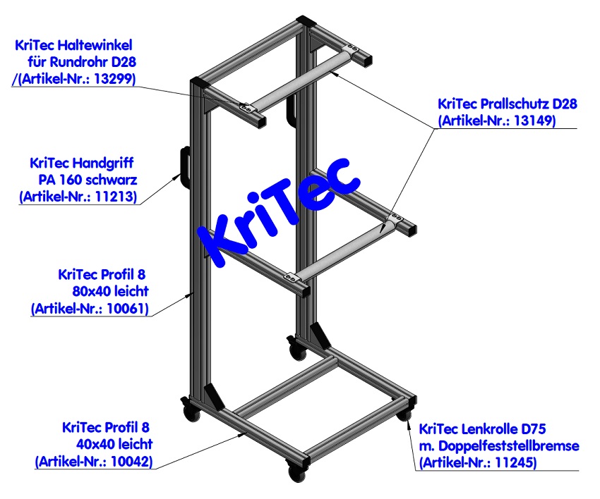 KriTec Profil 8 80x40 leicht