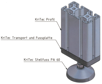 KriTec Stellfuß PA 60
