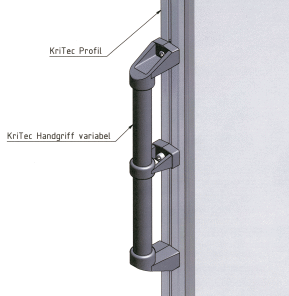 KriTec Handgriff PA variabel gerade