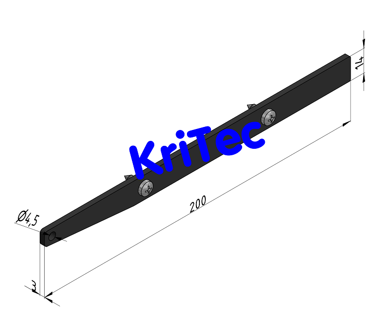 KriTec Regalboden-Abdeckkappensatz 8 200 St, schwarz