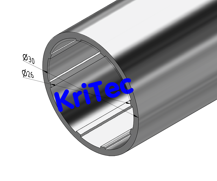 KriTec Rohr D30, natur