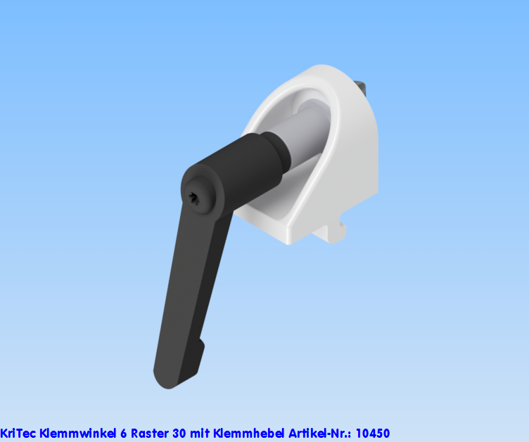 KriTec Klemmwinkel 6 Raster 30 mit Klemmhebel