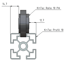 KriTec Rolle 10 PA Ø47