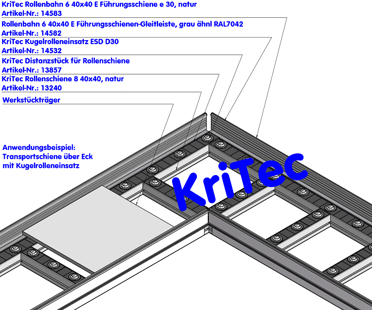 KriTec Kugelrolleneinsatz ESD D30