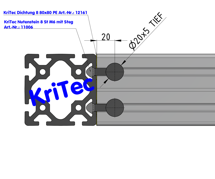KriTec Pneumatik-Universal-Verbindungssatz 8