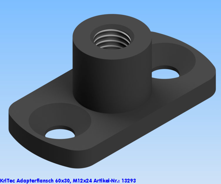 KriTec Adapterflansch 60x30, M12x24