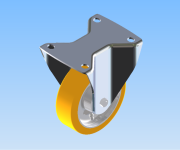 KriTec Schwerlast-Bockrolle D125