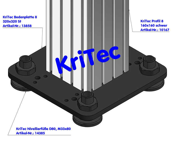 KriTec Bodenplatte 8 320x320 St