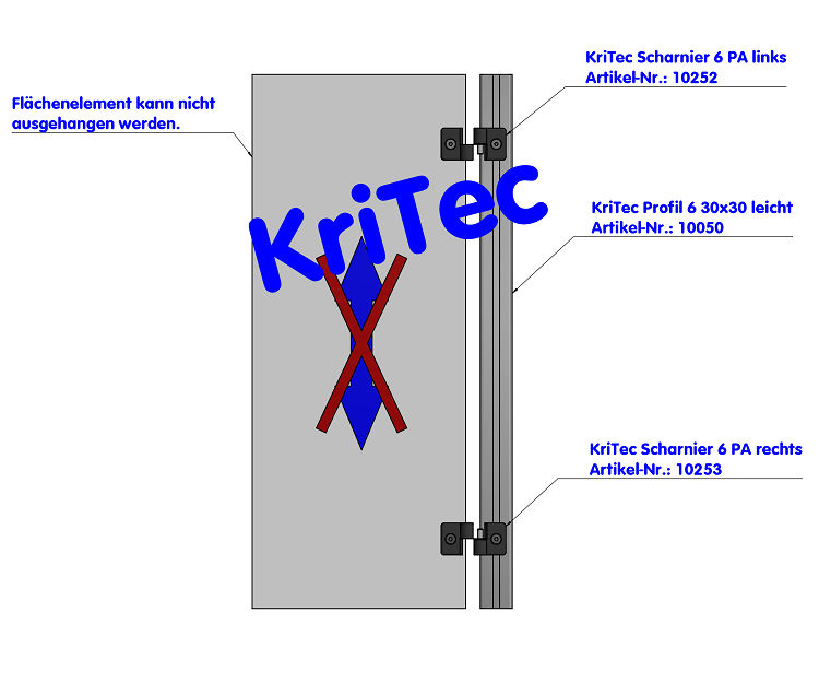 KriTec Profil 6 30x30 leicht