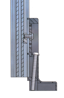KriTec Winkelstellfuß 8 Zn mit Niveauregulierung
