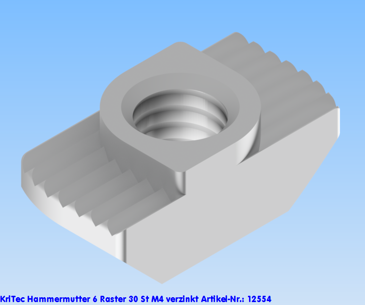 KriTec Hammermutter6 Raster 20