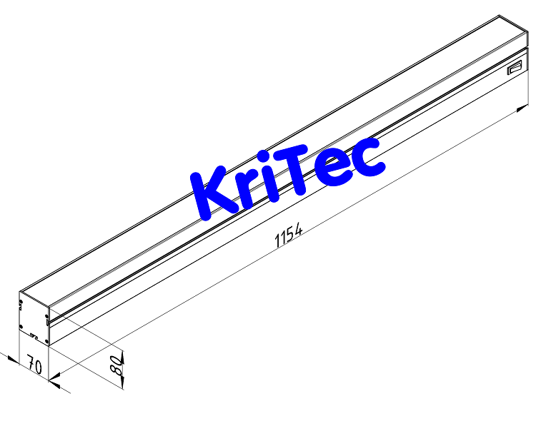 KriTec LED Arbeitsplatzleuchte 1200 BASIC