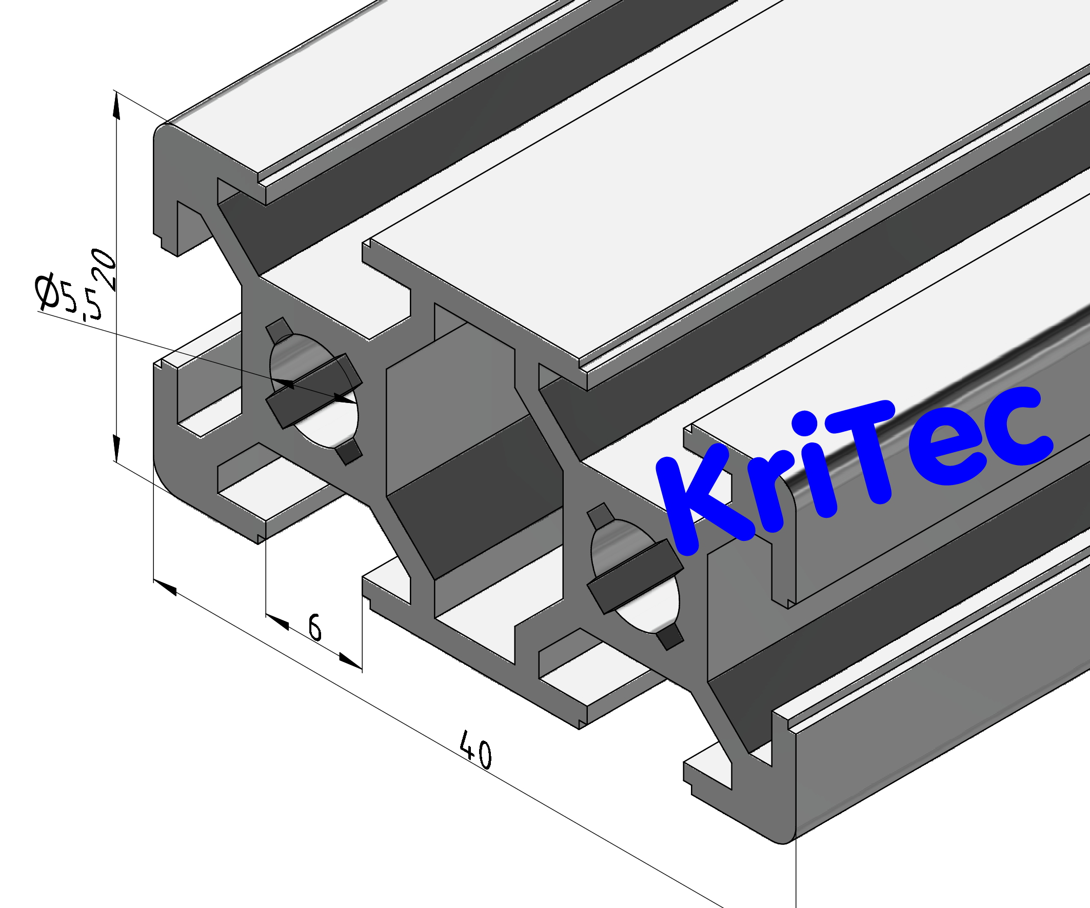 KriTec Profil 6 40x20