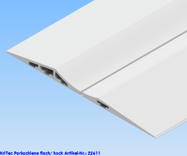 KriTec Parkschiene flach/ hoch 1.200mm