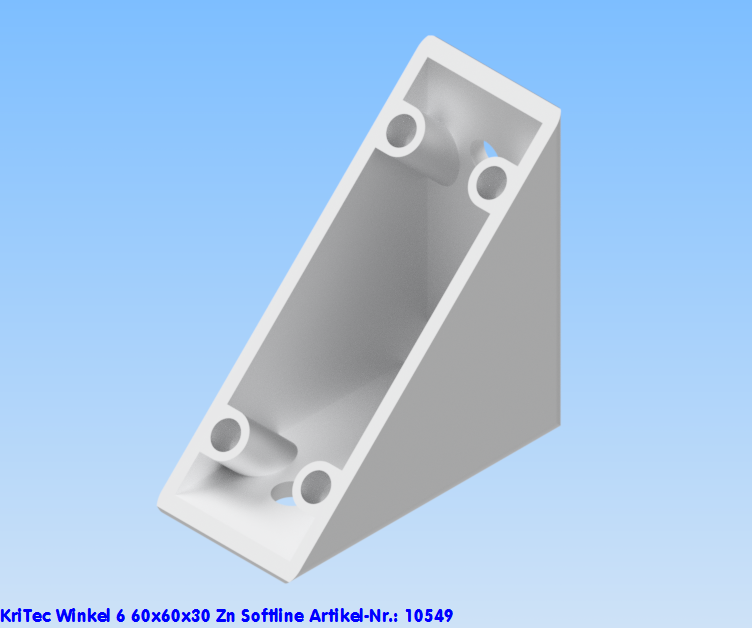 KriTec Winkel 6 60x60x30 Zn Softline