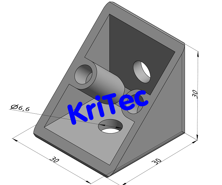 KriTec Winkel 6 30x30x30 Zn Softline