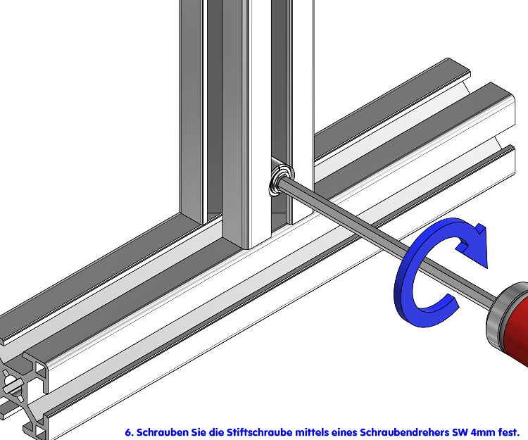 KriTec Schnellspannverbinder 0° 8 Raster 30