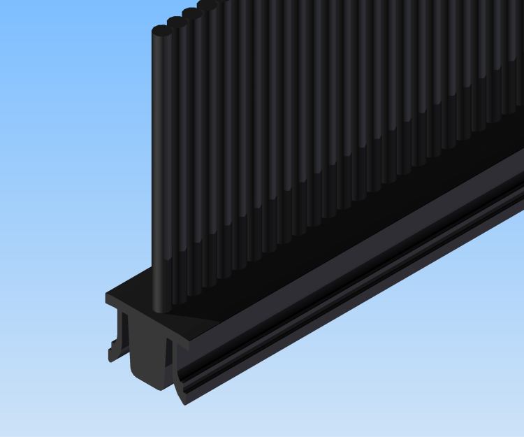 KriTec Bürstenleiste 10, Faserhöhe 40mm