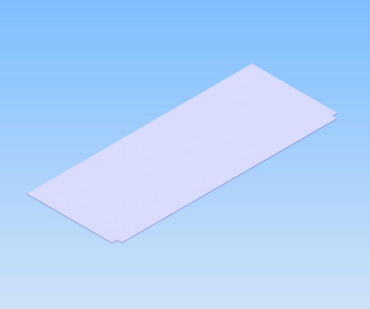 KriTec PVC-Tischplattenauflage 2.000x800x5mm transparent mit Ausklinkungen 41x46mm