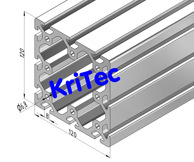 KriTec Profil 8 120x120 schwer