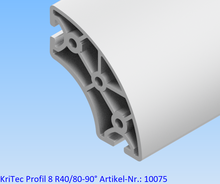KriTec Profil 8 R40/80-90°