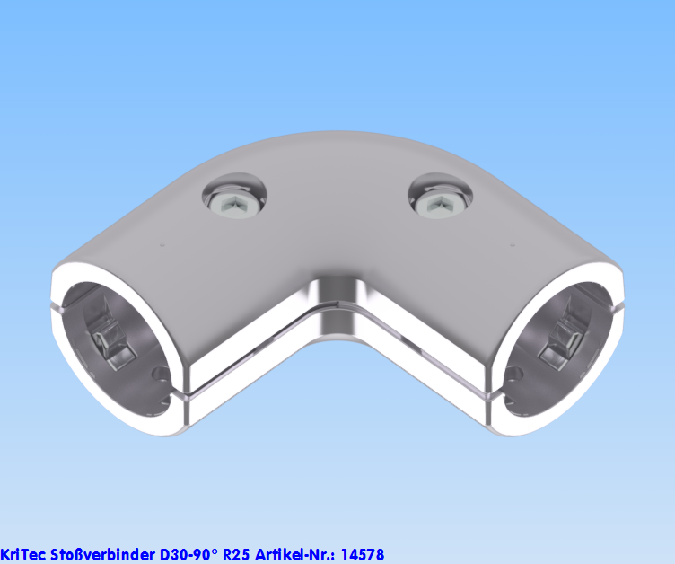 KriTec Stoßverbinder D30-90° R25
