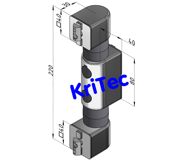 KriTec Friktionsgelenk 8 Doppelgelenk 80 2x 15 Nm
