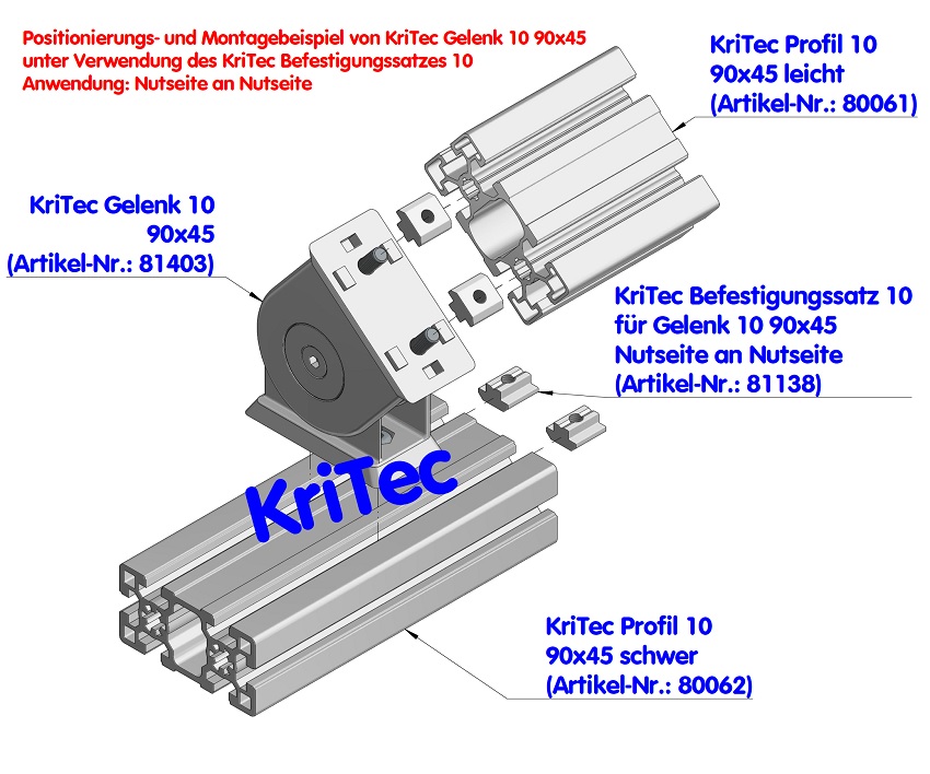 KriTec Gelenk 10 90x45