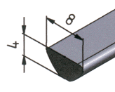 KriTec Profilstab 5 St glatt