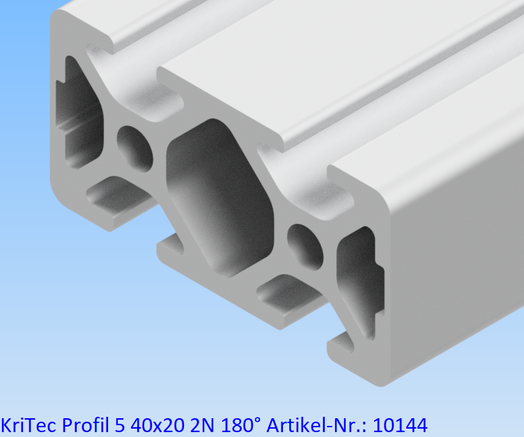 KriTec Profil 5 40x20 2N 180°
