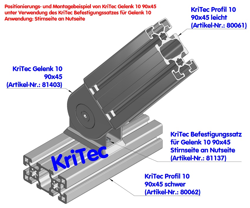 KriTec Gelenk 10 90x45