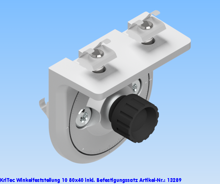 KriTec Winkelfeststellung 10 80x40 inkl. Befestigungssatz