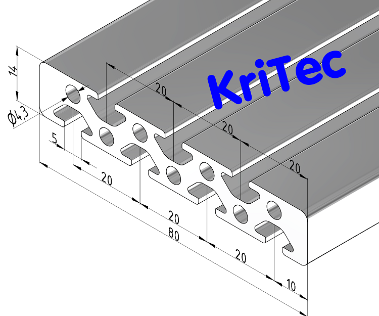 KriTec Profil 5 80x14