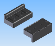 KriTec Rollenelement 8 80 mit Bordkante, anschraubbar