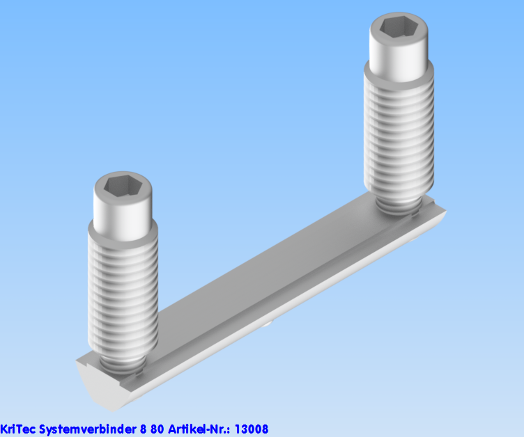 KriTec Systemverbinder 8 80 Raster 40